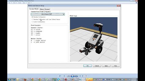 Robotc Motors And Sensors Setup For Virtual Worlds Robot Youtube
