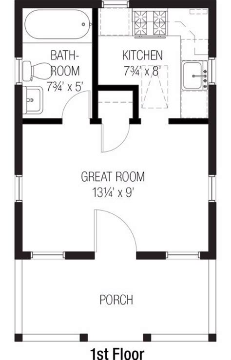 6 Micro Floor Plans For Homes No Bigger Than 300 Square Feet Small