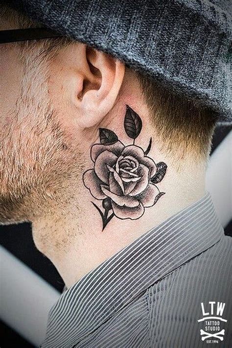 Black rose is a symbol of hope and grief as well. Pin by Barbara Amburn on Tattoos | Neck tattoo for guys ...