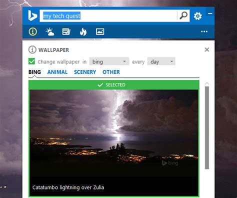 Set Bing Daily Image As Desktop Wallpaper In Windows 10