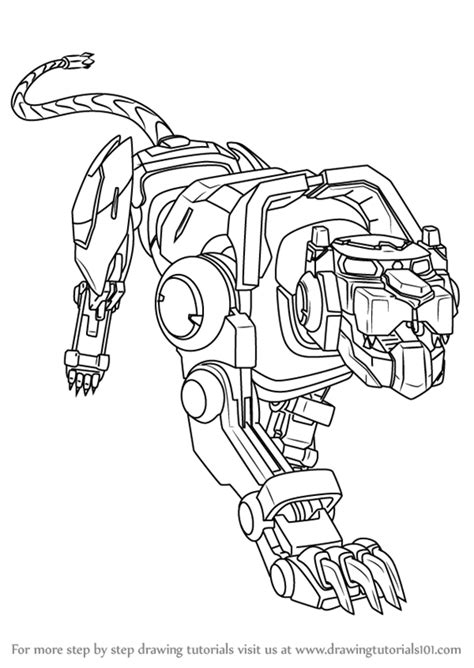 Legendary defender coloring pages for kids. Learn How to Draw Blue Lion from Voltron - Legendary ...