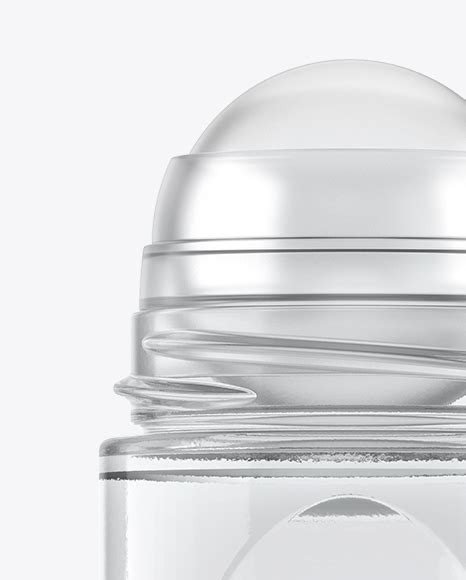 Download Clear Glass Roll-On Deodorant Mockup in Bottle Mockups on ...