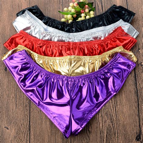 Women Ladies Metallic Lingerie Underwear Panties Knickers G String