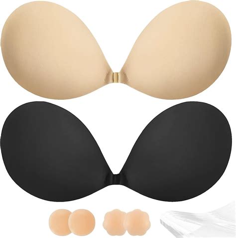 Adhesive Bra Push Up For Women 2 Pair Sticky Invisible Lifting Bra