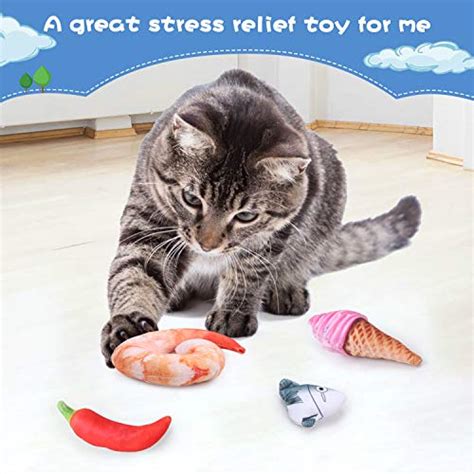 Cyidiyc Catnip Cat Toys 4 Pack Set Cat Chew Interactive Toy For Cat