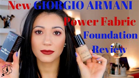 New Giorgio Armani Power Fabric Foundation Review Demo Youtube