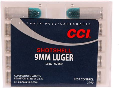 Ccispeer Shotshell 9mm Luger 64 Grain Shotshell 10 Rounds Ammunition