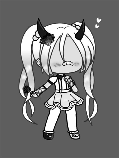 Black And White Cute Anime Chibi Anime Chibi Animated Characters