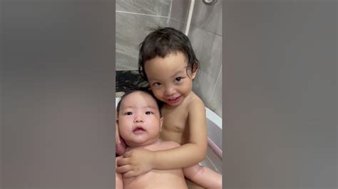 ងូតទឹកលេងមួយគ្នាអត់ Brother Sister Taking Bath 🛁 Together Youtube