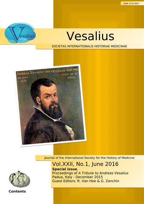 Pdf The Influence Of Vesalius Fabrica On Surgery In The 16th And 17th