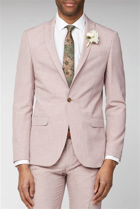 Limehaus Slim Fit Light Pink Suit Suit Direct