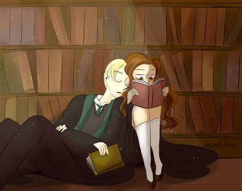Typical Day In The Library Dramione Fan Art Dramione Draco Malfoy