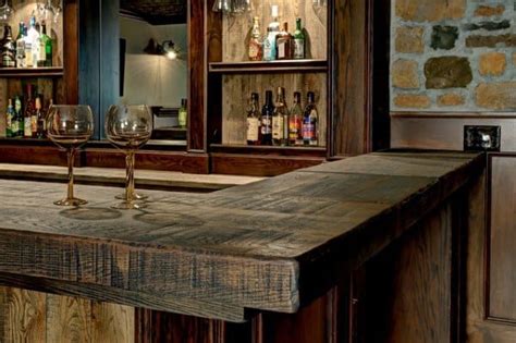 This is a great look for cottage, country or contemporary rooms. Top 60 Best Bar Top Ideas - Unique Countertop Designs