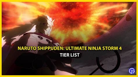 Naruto Ninja Storm 4 Character Tier List Torunaro 345