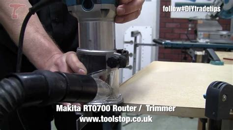If you have all this in place, then you are ready to proceed. How to cut a groove - Makita RT0700 Router Trimmer - YouTube