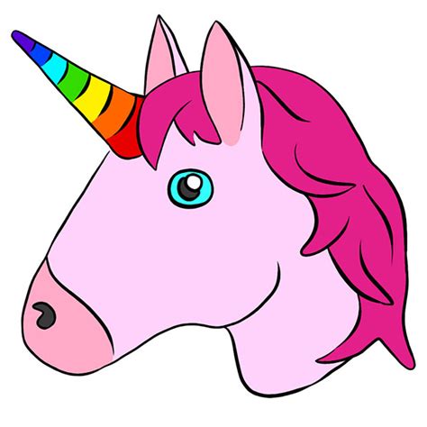 How To Draw A Unicorn Emoji Easy Drawing Tutorial For Kids