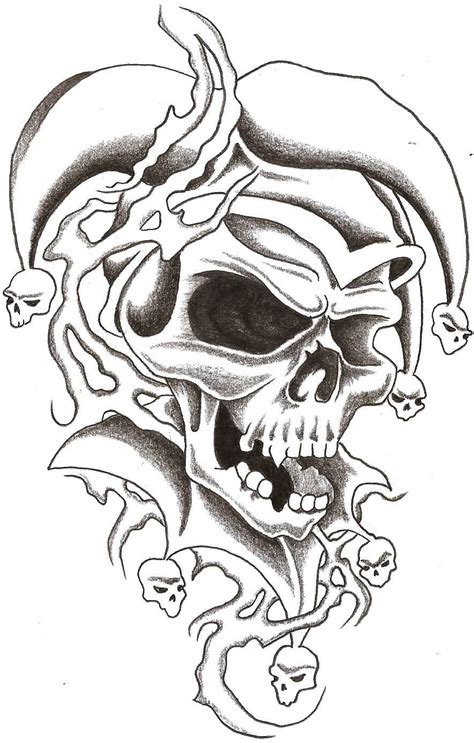 The Best 14 Stencil Skull Tattoo Outline Designs Aboutmorningtoon