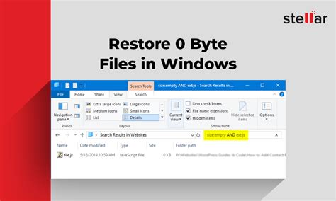 best ways to restore 0 byte files on windows 10 8 7 stellar