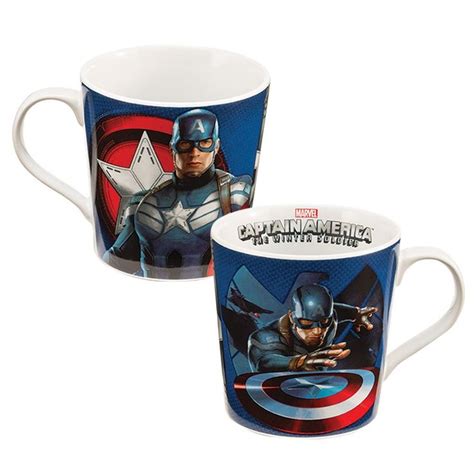 vandor 26366 marvel deadpool 12 oz ceramic mug black red and white captain america winter