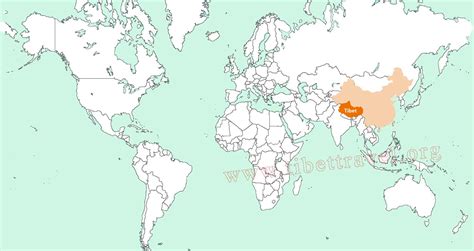 Statement of the president of the central tibetan administration on the 62nd anniversary of the tibetan national uprising day. Where is Tibet Located on Map of China, Asia and World