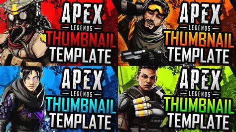 A Premium Apex Legends Youtube Thumbnail Template Pack For