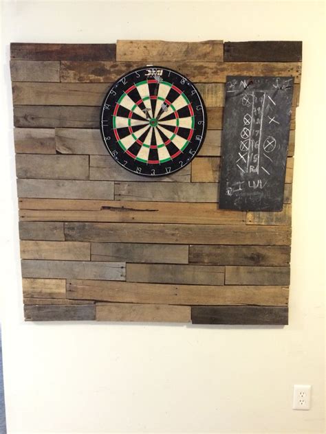 Pallet Wood Dartboard Backboard From The Strong Wood Design Rustic