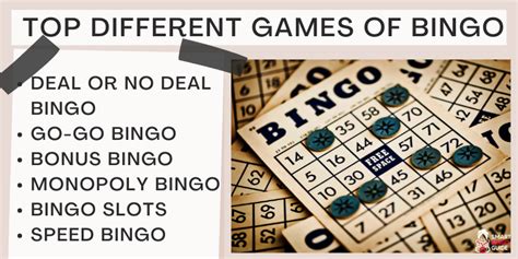 Different Types Of Bingo Games Explained