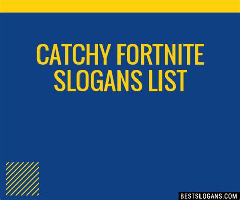 100 Catchy Fortnite Slogans 2024 Generator Phrases And Taglines