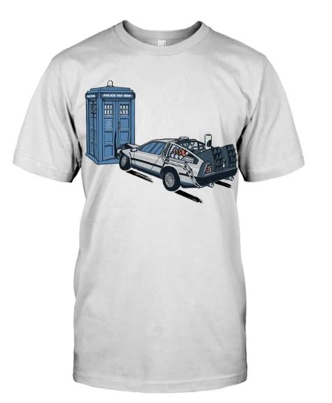 Amazing Back To The Future Tardis Doctor Who Shirt Blinkenzo