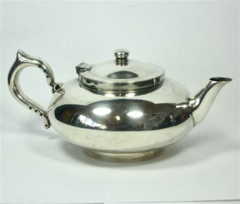 Antique Perfect Tea Pot Silver Plated Epns Strainer Robur Teapot