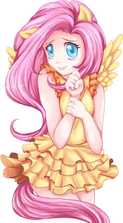 Download Fluttershy Rarity Rainbow Dash Applejack Twilight Sparkle Mlp Human Anime Fluttershy