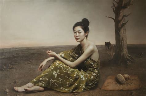 Wang Neng Jun Representational Art Painting People Realistic Oil