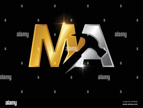 Initial Monogram Letter M A Logo Design Vector Graphic Alphabet Symbol