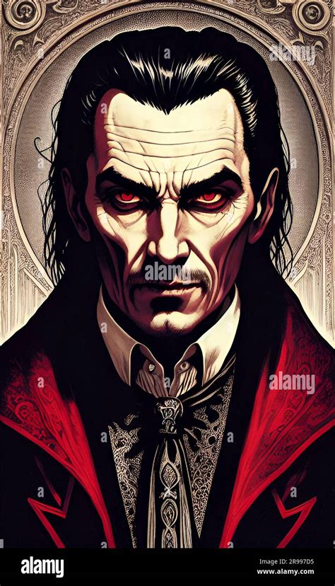 Dracula Horror Illustration Stock Photo Alamy