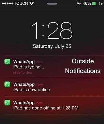 Can send a file up to a size of 1gb. Receive notification when someone is online on WhatsApp ...