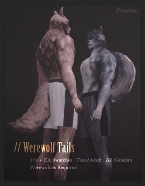 Werewolf Tails The Sims 4 Download In 2023 Sims 4