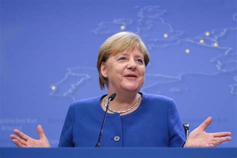 Photo by sean gallup/getty images. Angela Merkel tells EU leaders they WILL offer Britain a third Brexit extension if deal gets ...