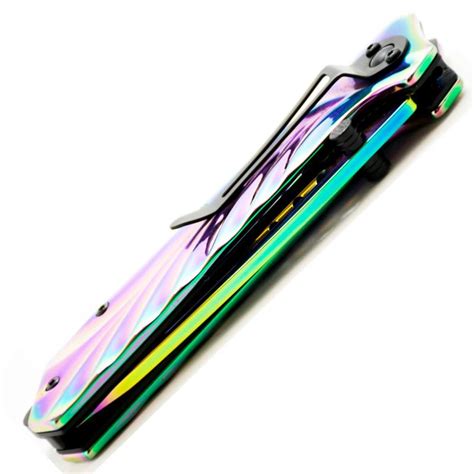 Rainbow Metallic Pocket Knife Carry A Quality Pocket Knife