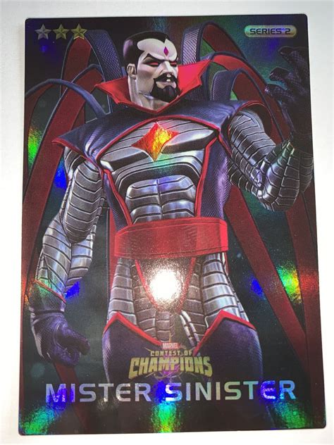 Marvel Contest Of Champions Arcade Game Foil Card 86 Mister Sinister