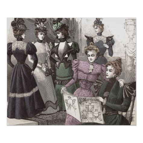 Victorian home wallpapers | greek inspired dado a grecian wallpaper dado with black and terra cotta designs. Elegant Victorian Women - Vintage Fashion Poster ...