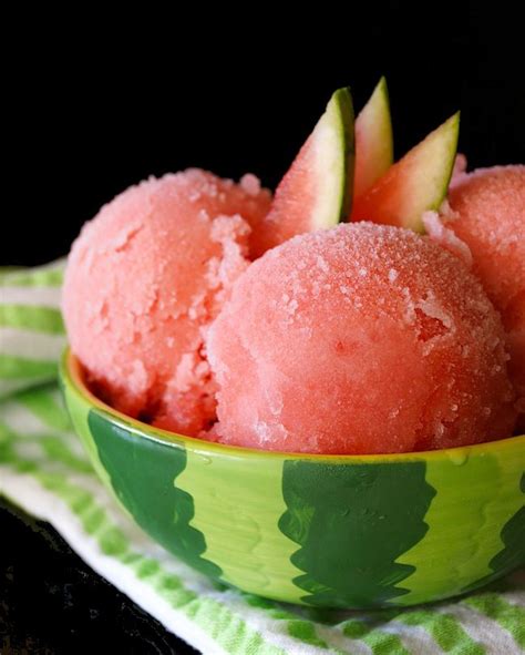 Easiest Ever Three Ingredient Watermelon Sorbet Recipe