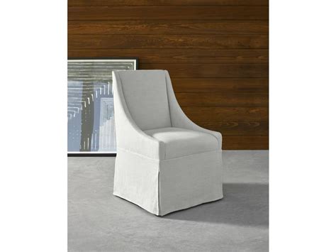Wood base in charcoal finish. Universal Furniture | Modern | Townsend Castered Dining Chair