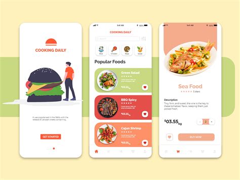 Cooking Mobile App Ui Ux Design Uplabs