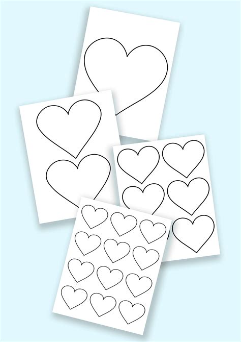 12 Free Printable Heart Templates Cut Outs Freebie Finding Mom