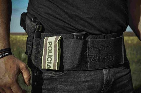 Firm Belly Band Holster For Gun With Light Falco