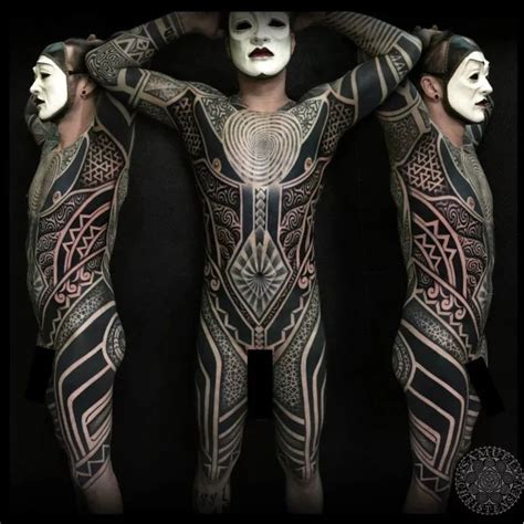 Blackwork Bodysuit By Samuel Christensen Body Suit Tattoo Body Tattoos Tattoos