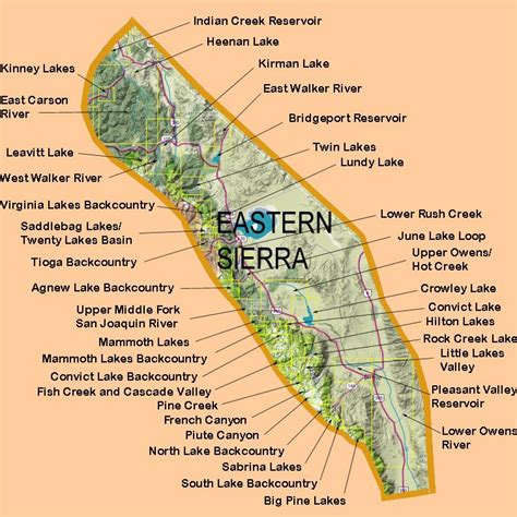 Image Maps For Eastern Sierra Flyfishing Locations June Lake Loop