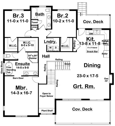 Farmhouse Style House Plan 5 Beds 3 Baths 2839 Sqft Plan 126 254
