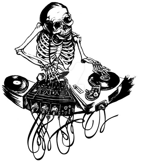 Dj Blend Drawing Coloring Coloring Pages