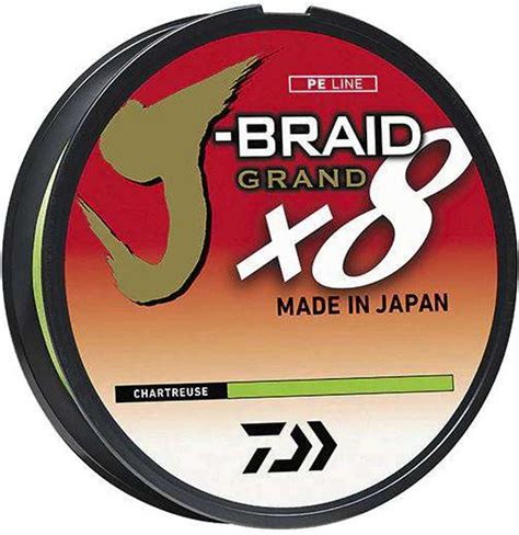 Daiwa J Braid X8 Grand Braided Line Chartreuse TackleDirect
